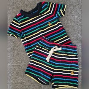 GAP Kids Striped Matching Set - Red, Blue, Green, Yellow